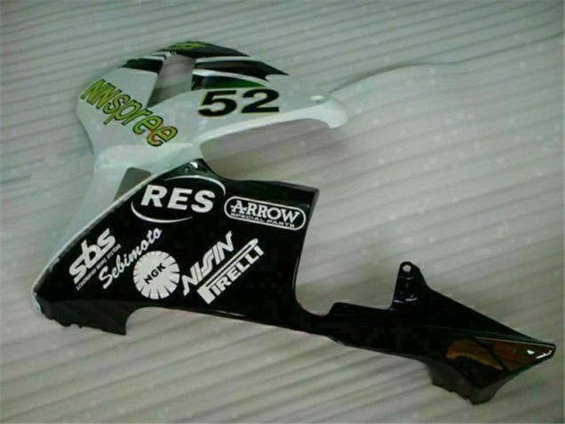 Verde Blanco Negro Carenado Moto Honda CBR 600 RR 03-04 Verde Blanco Negro Carenado Moto Honda CBR 600 RR 03-04