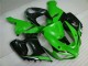 Verde Blanco Negro Carenado Moto Kawasaki ZX6R 05-06 Verde Blanco Negro Carenado Moto Kawasaki ZX6R 05-06