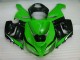 Verde Blanco Negro Carenado Moto Kawasaki ZX6R 05-06 Verde Blanco Negro Carenado Moto Kawasaki ZX6R 05-06