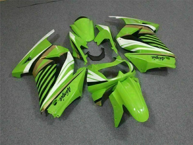 Verde Blanco Negro Ninja Carenado Moto Kawasaki EX250 08-12 Verde Blanco Negro Ninja Carenado Moto Kawasaki EX250 08-12