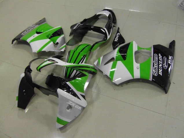 Verde Blanco Raya Carenado Moto Kawasaki ZX6R 00-02 Verde Blanco Raya Carenado Moto Kawasaki ZX6R 00-02