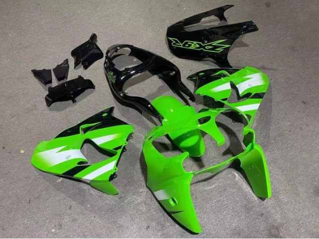 Verde Brillante Negro Carenado Moto Kawasaki ZX9R 00-01 Verde Brillante Negro Carenado Moto Kawasaki ZX9R 00-01