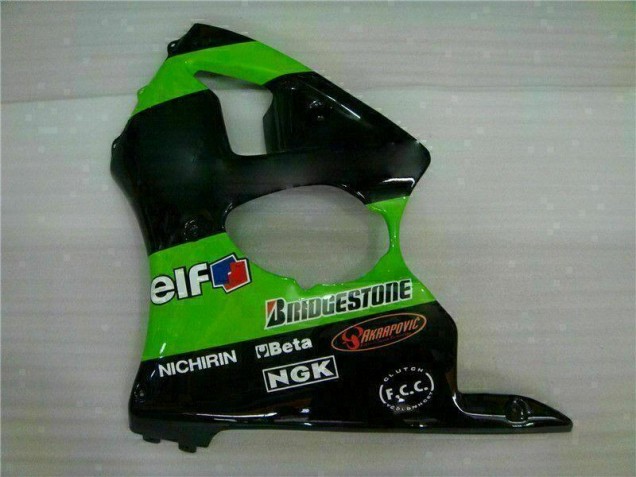 Verde Carenado Moto & Plástico Kawasaki ZX6R 00-02 Verde Carenado Moto & Plástico Kawasaki ZX6R 00-02