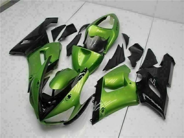 Verde Kits Carenado Moto & Plástico Kawasaki ZX6R 05-06 Verde Kits Carenado Moto & Plástico Kawasaki ZX6R 05-06
