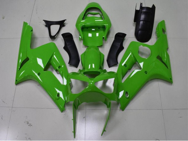 Verde Kits Completo Carenado Moto Kawasaki ZX6R 03-04