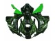 Verde Llama Negro Carenado Moto Honda CBR 1000 RR 06-07 Verde Llama Negro Carenado Moto Honda CBR 1000 RR 06-07