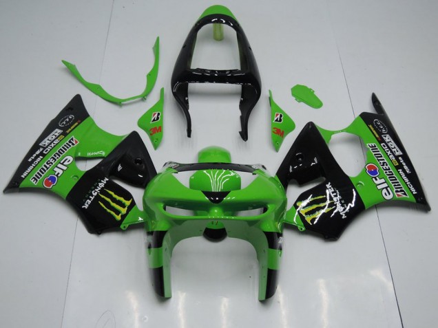 Verde Monster Carenado Moto Kawasaki ZX6R 98-99 Verde Monster Carenado Moto Kawasaki ZX6R 98-99