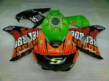Verde Naranja Carenado Moto Honda CBR 1000 RR 08-11