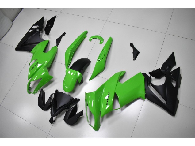 Verde Negro ABS Moto Plástica Kawasaki EX650 09-11 Verde Negro ABS Moto Plástica Kawasaki EX650 09-11