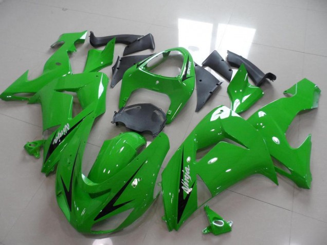 Verde Negro Arrow Carenado Moto Kawasaki ZX10R 06-07 Verde Negro Arrow Carenado Moto Kawasaki ZX10R 06-07