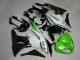 Verde Negro Blanco 25 Carenado Moto Kawasaki ZX6R 09-12 Verde Negro Blanco 25 Carenado Moto Kawasaki ZX6R 09-12