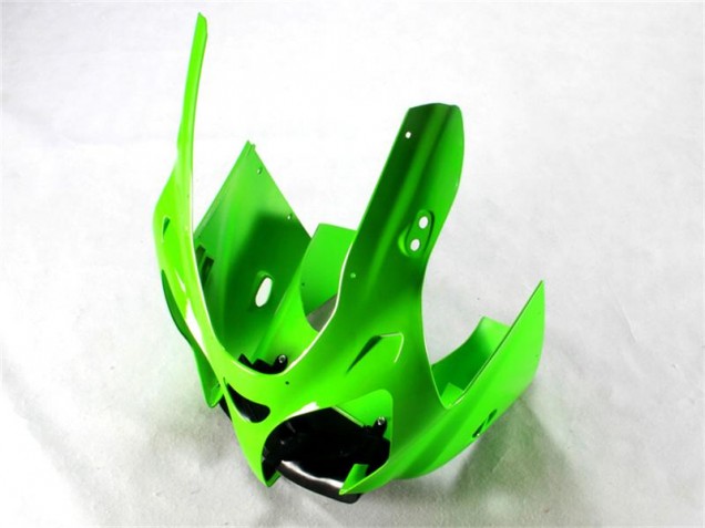 Verde Negro Blanco Kits ABS Carenado Motocicleta Kawasaki ZX6R 00-02 Verde Negro Blanco Kits ABS Carenado Motocicleta Kawasaki ZX6R 00-02