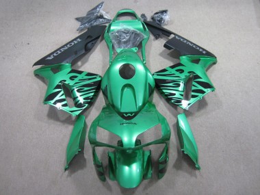 Verde Negro Carenado Moto Honda CBR 600 RR 03-04