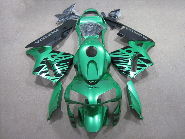 Verde Negro Carenado Moto Honda CBR 600 RR 05-06 Verde Negro Carenado Moto Honda CBR 600 RR 05-06