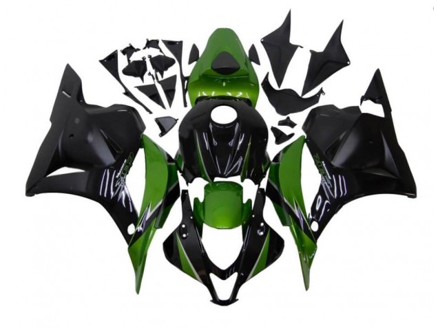 Verde Negro Carenado Moto Honda CBR 600 RR 09-12 Verde Negro Carenado Moto Honda CBR 600 RR 09-12