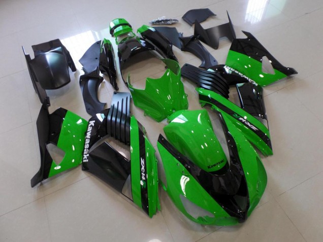 Verde & Negro Carenado Moto Kawasaki ZX14R ZZR 1400 06-11 Verde & Negro Carenado Moto Kawasaki ZX14R ZZR 1400 06-11