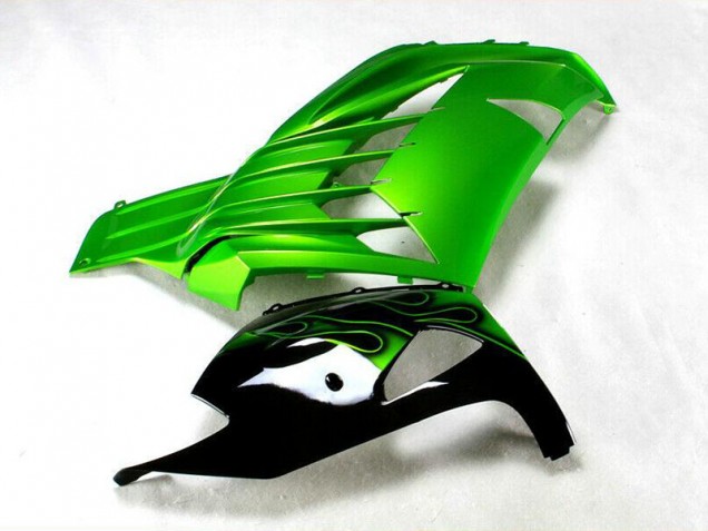 Verde Negro Carenado Moto Kawasaki ZX14R ZZR 1400 12-21 Verde Negro Carenado Moto Kawasaki ZX14R ZZR 1400 12-21
