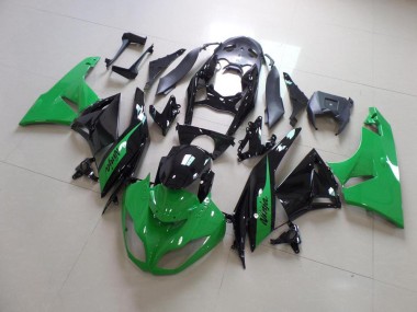 Verde & Negro Carenado Moto Kawasaki ZX6R 09-12