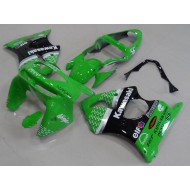 Verde Negro Carenado Moto Kawasaki ZX6R 98-99
