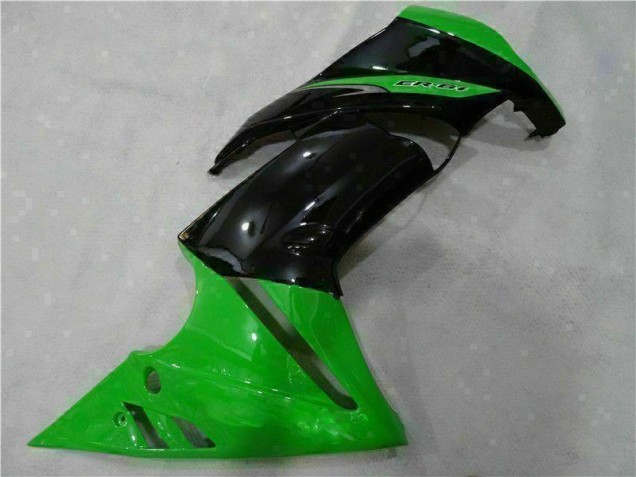 Verde Negro Carenado Moto & Plástico Kawasaki EX650 06-08 Verde Negro Carenado Moto & Plástico Kawasaki EX650 06-08