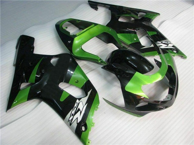 Verde Negro Carenado Moto Suzuki GSXR 600 / 750 K1 K2 K3 01-03 Verde Negro Carenado Moto Suzuki GSXR 600 / 750 K1 K2 K3 01-03