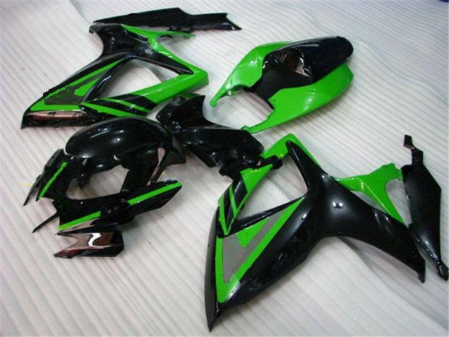 Verde Negro Carenado Moto Suzuki GSXR 600 / 750 K6 06-07 Verde Negro Carenado Moto Suzuki GSXR 600 / 750 K6 06-07