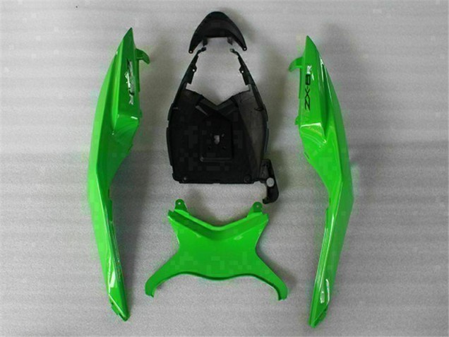 Verde Negro Carrocería Motocicletas Kawasaki ZX6R 09-12 Verde Negro Carrocería Motocicletas Kawasaki ZX6R 09-12