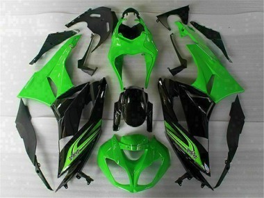 Verde Negro Carrocería Motocicletas Kawasaki ZX6R 09-12