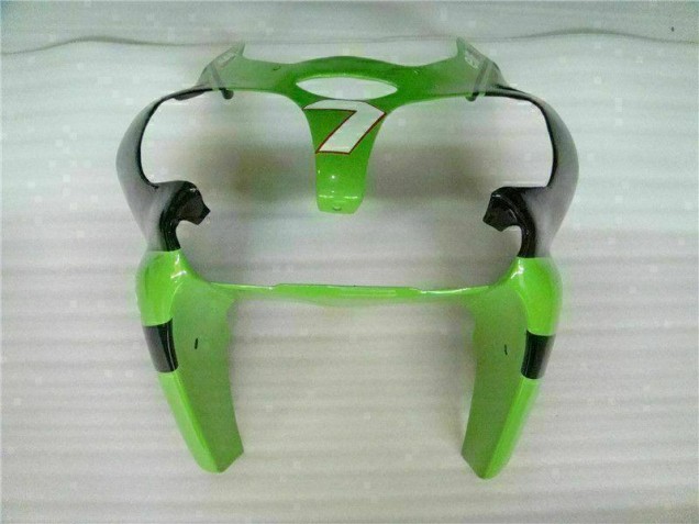 Verde Negro Inyección Kit Carenado Moto Kawasaki ZX6R 00-02 Verde Negro Inyección Kit Carenado Moto Kawasaki ZX6R 00-02
