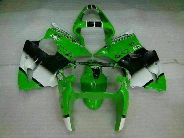 Verde Negro Inyección Kits Carenado Moto Kawasaki ZX6R 00-02 Verde Negro Inyección Kits Carenado Moto Kawasaki ZX6R 00-02