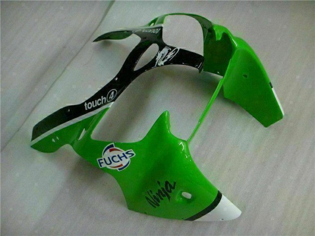 Verde Negro Inyección Kits Carenado Moto Kawasaki ZX6R 00-02 Verde Negro Inyección Kits Carenado Moto Kawasaki ZX6R 00-02
