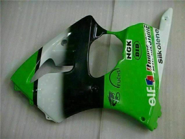 Verde Negro Inyección Kits Carenado Moto Kawasaki ZX6R 00-02 Verde Negro Inyección Kits Carenado Moto Kawasaki ZX6R 00-02