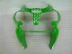 Verde Negro Kit ABS Carenado Motocicleta Kawasaki ZX6R 00-02 Verde Negro Kit ABS Carenado Motocicleta Kawasaki ZX6R 00-02