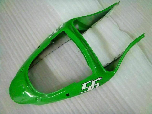 Verde Negro Kit ABS Carenado Motocicleta Kawasaki ZX6R 00-02 Verde Negro Kit ABS Carenado Motocicleta Kawasaki ZX6R 00-02