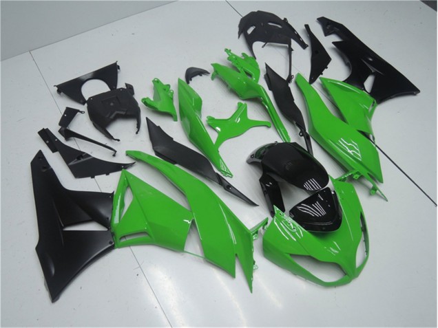 Verde Negro Kit Carenado ABS Completo Kawasaki ZX6R 09-12 Verde Negro Kit Carenado ABS Completo Kawasaki ZX6R 09-12