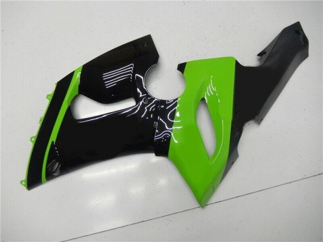 Verde Negro Kit Carenado Inyección Kawasaki ZX6R 05-06 Verde Negro Kit Carenado Inyección Kawasaki ZX6R 05-06