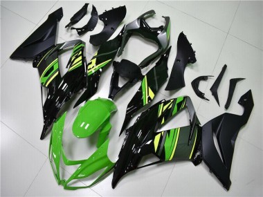 Verde Negro Kits Carenado Moto Kawasaki ZX6R 13-18