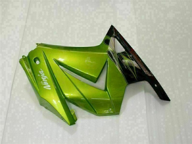 Verde Negro Moto Plástico Kawasaki EX250 08-12 Verde Negro Moto Plástico Kawasaki EX250 08-12