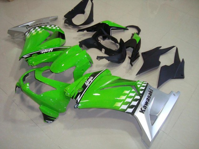 Verde Plata Carenado Moto Kawasaki ZX 250R 08-12 Verde Plata Carenado Moto Kawasaki ZX 250R 08-12