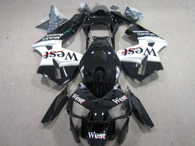 West Blanco Negro Carenado Moto Honda CBR 600 RR 03-04 West Blanco Negro Carenado Moto Honda CBR 600 RR 03-04